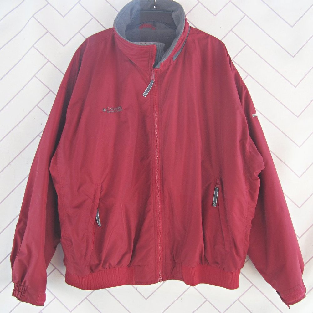 Columbia Men's Fleece Lined Red Coat XXL